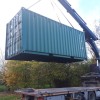 Plaatsing nieuwe container De Domp